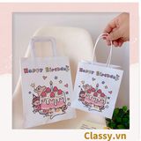  [GIAO HÀNG 7-25 NGÀY] Túi giấy kraft kích thước 26 X 21 X 11 CM có quai xách, nhiều hình nhiều kích cỡ lựa chọn Q1352 