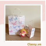  [GIAO HÀNG 7-25 NGÀY] Túi giấy kraft kích thước 26 X 21 X 11 CM có quai xách, nhiều hình nhiều kích cỡ lựa chọn Q1352 