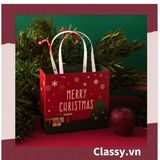  Túi giấy giáng sinh có quai xách cùng nhiều kích cỡ túi Q1376 