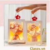  Túi giấy hồng trong suốt kích thước 25x15x35CM dùng làm quà tặng Q1404 
