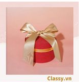  Classy Hộp quà thắt nơ kích thước 11x11x8CM, quà tặng sang trọng Q1481 