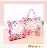  Classy Hộp quà tặng, Túi quà tặng hoa hồng dày dặn, sang trọng Q1546 