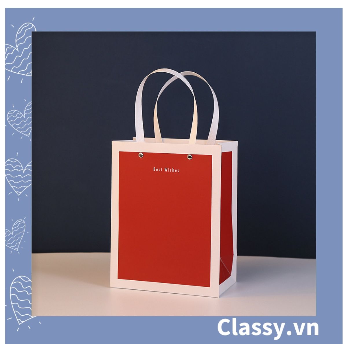  [GIAO HÀNG 7-25 NGÀY]  Classy Túi quà tặng, túi giấy quai xách dày dặn sang trọng Q1547 