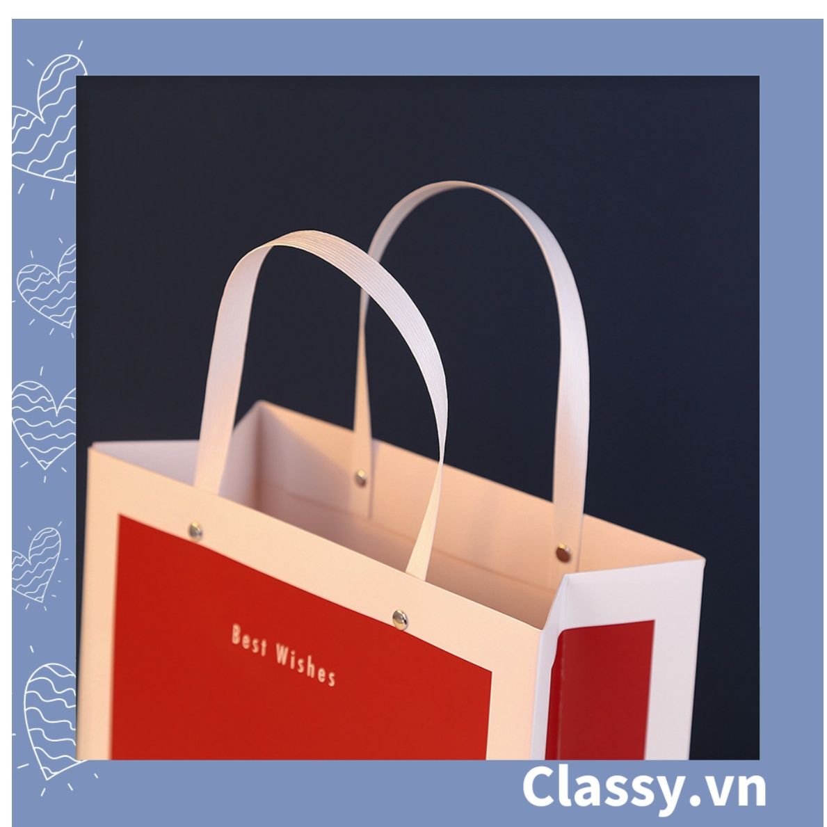  [GIAO HÀNG 7-25 NGÀY]  Classy Túi quà tặng, túi giấy quai xách dày dặn sang trọng Q1547 