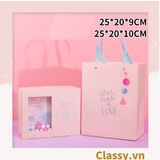  Hộp quà tặng, Túi quà tặng tông hồng dễ thương, quà sinh nhật, kỷ niệm Q1551 