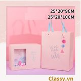  Classy Hộp quà tặng, Túi quà tặng tông hồng dễ thương, quà sinh nhật, kỷ niệm Q1551 