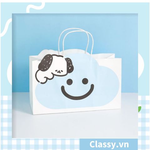  Túi quà tặng hình bé cún dễ thương 32x11x20.8CM, có quai xách tiện lợi Q1552 [HÀNG ORDER 5-7 NGÀY | ÁP DỤNG ĐƠN TỪ 2 TRIỆU | CÓ THỂ IN LOGO] 