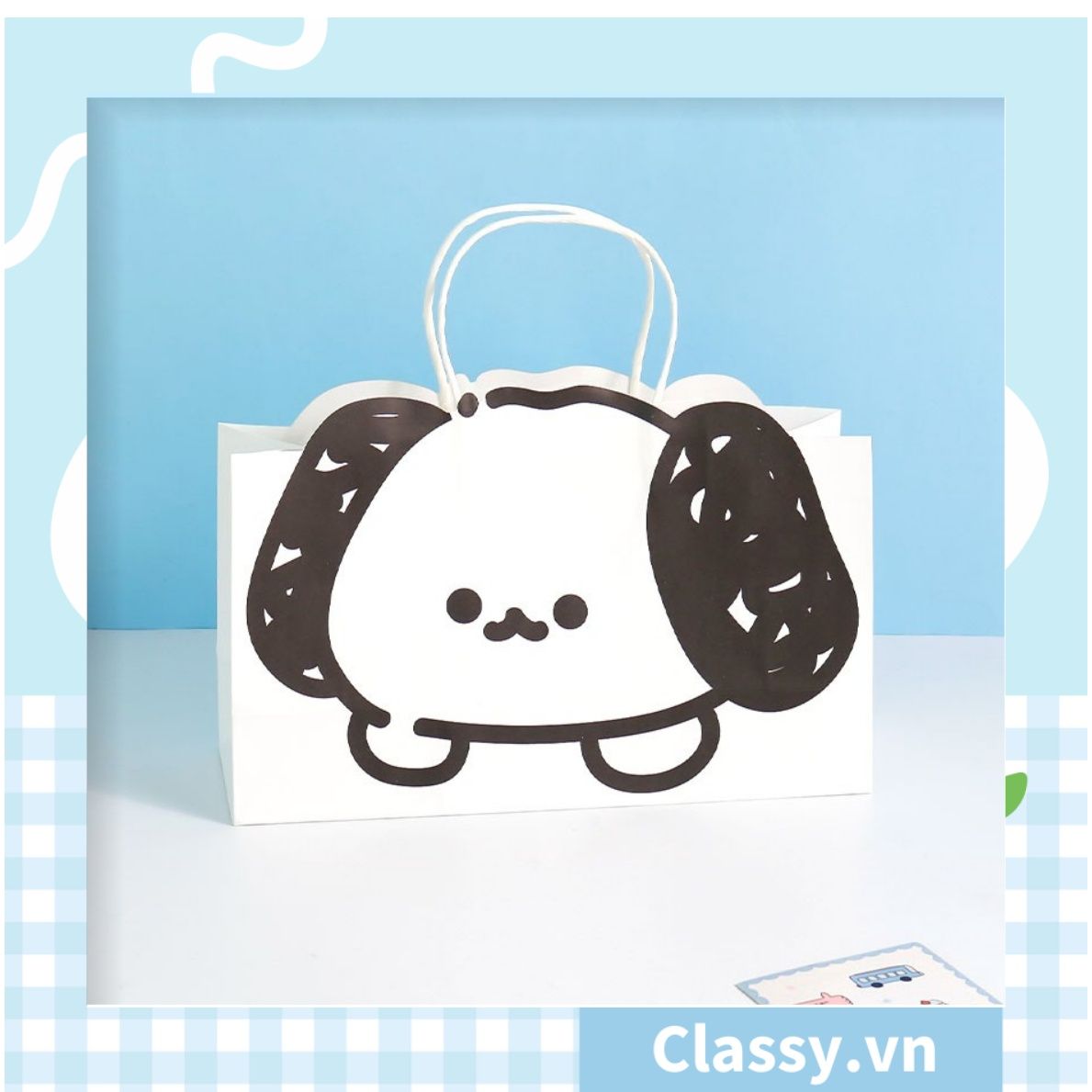  [GIAO HÀNG 7-25 NGÀY] Classy Túi quà tặng hình bé cún dễ thương 32x11x20.8CM, có quai xách tiện lợi Q1552 