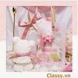  Classy Túi quà tặng, túi quai xách nhựa trong suốt nhiều kích cỡ Q1593 