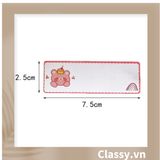  [GIAO HÀNG 7-24 NGÀY]  120 miếng Nhãn dán hộp sticker Kích thước 2.5 X 7.5 CM giấy C bóng họa tiết vintage dùng để trang trí, niêm phong Q1703 