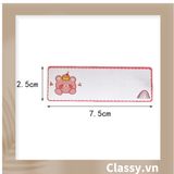  120 miếng Nhãn dán hộp sticker Kích thước 2.5 X 7.5 CM giấy C bóng họa tiết vintage dùng để trang trí, niêm phong Q1703 