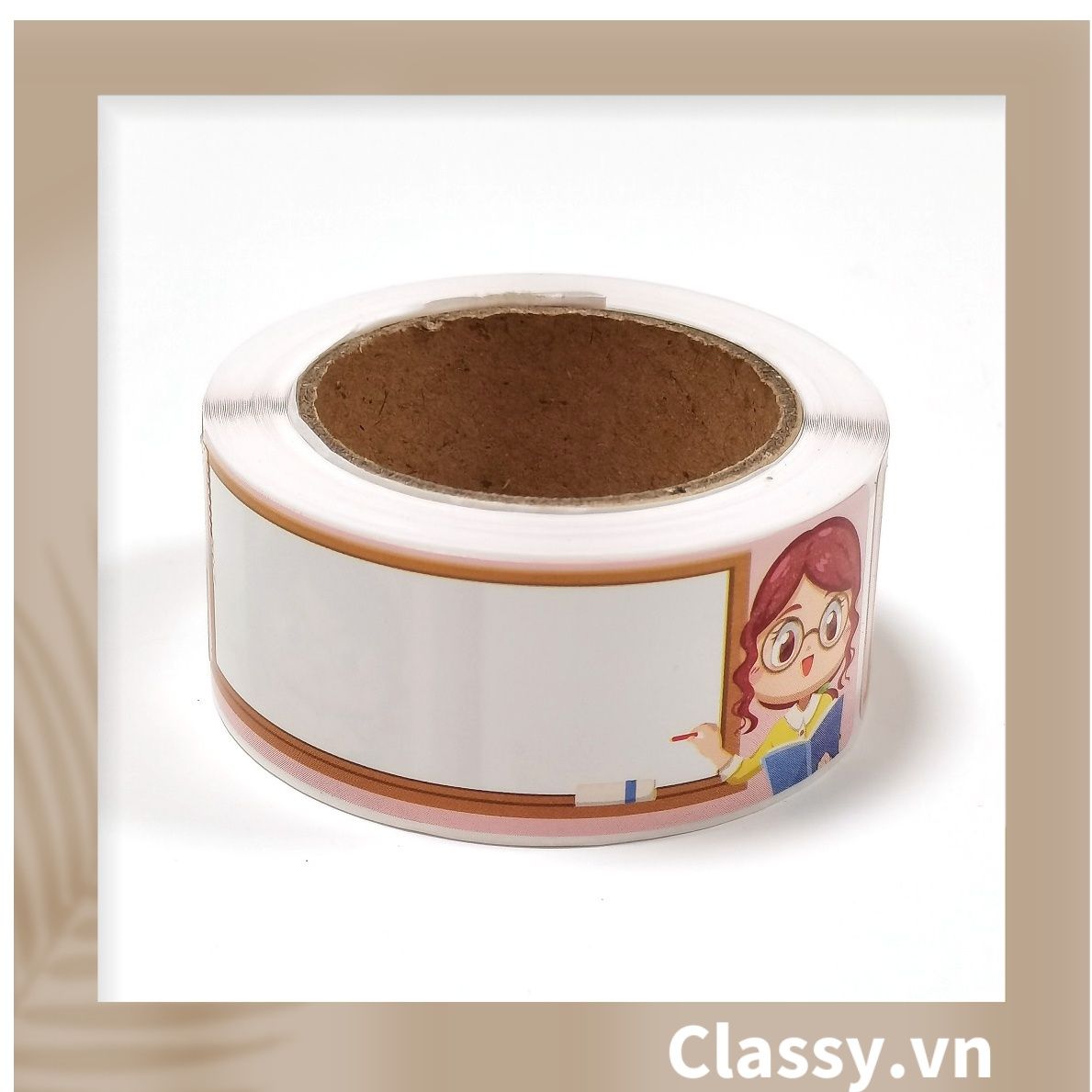  [GIAO HÀNG 7-24 NGÀY]  120 miếng Nhãn dán hộp sticker Kích thước 2.5 X 7.5 CM giấy C bóng họa tiết vintage dùng để trang trí, niêm phong Q1703 