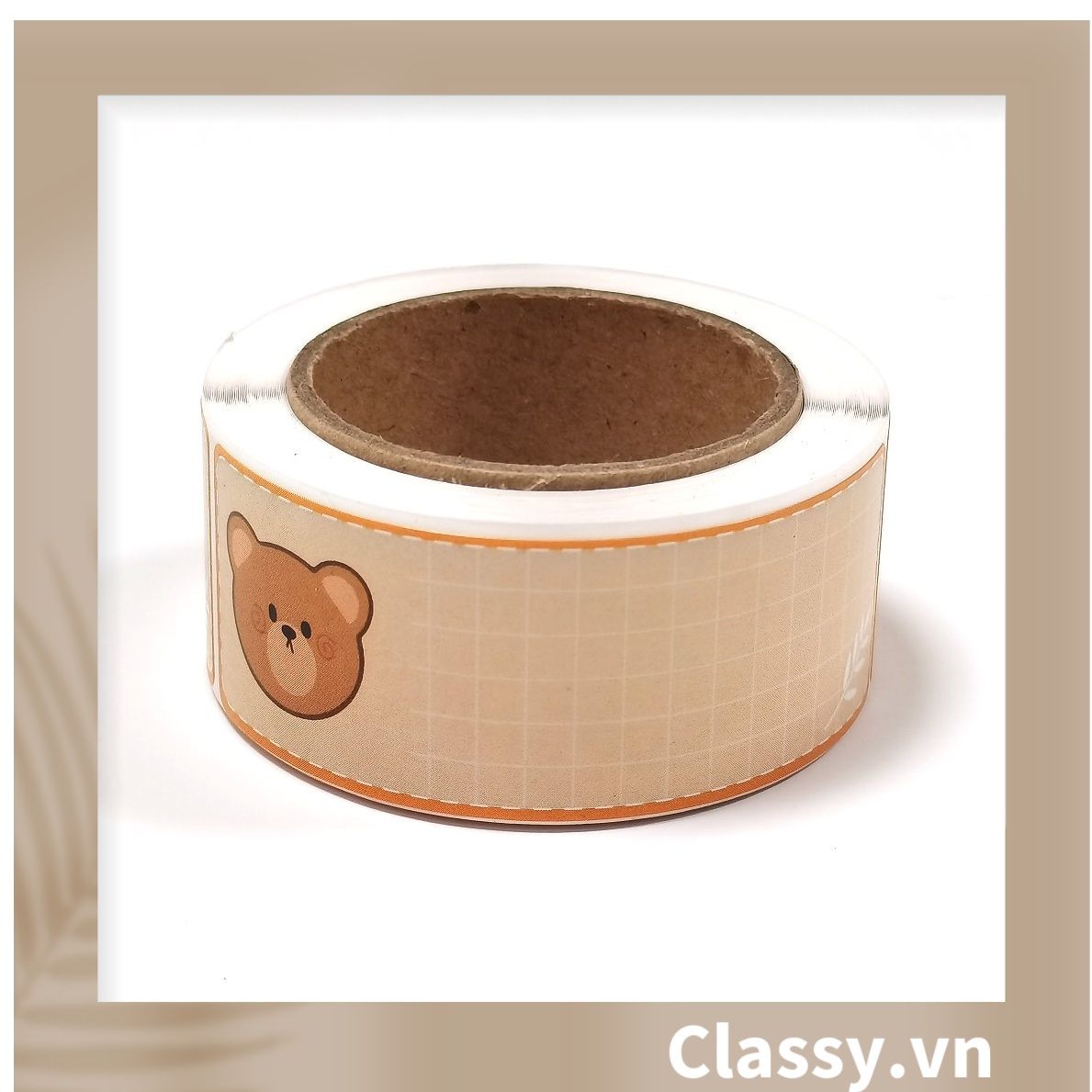  [GIAO HÀNG 7-24 NGÀY]  120 miếng Nhãn dán hộp sticker Kích thước 2.5 X 7.5 CM giấy C bóng họa tiết vintage dùng để trang trí, niêm phong Q1703 