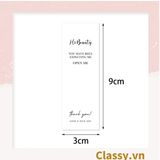  50 Nhãn dán hộp sticker 3*9cm giấy C bóng họa tiết vintage dùng để trang trí, niêm phong Q1704 