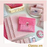 [GIAO HÀNG 7-25 NGÀY] Túi chống sốc Classy đóng gói quà tặng bong bóng tình yêu màu hồng kích thước 10 X 10 cm Q1721 