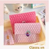  [GIAO HÀNG 7-25 NGÀY] Túi chống sốc Classy đóng gói quà tặng bong bóng tình yêu màu hồng kích thước 10 X 10 cm Q1721 
