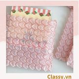  [GIAO HÀNG 7-25 NGÀY] Túi chống sốc Classy đóng gói quà tặng bong bóng tình yêu màu hồng kích thước 10 X 10 cm Q1721 