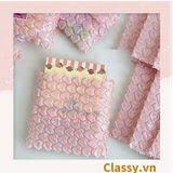  [GIAO HÀNG 7-25 NGÀY] Túi chống sốc Classy đóng gói quà tặng bong bóng tình yêu màu hồng kích thước 10 X 10 cm Q1721 