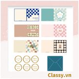  [GIAO HÀNG 7-25 NGÀY] Thiệp cute chúc mừng 8-3, 20-11, Sinh Nhật, Lễ, Cảm Ơn , Tình Yêu in nhiều hình, kích thước 9.3 X 9.3 Q1742 