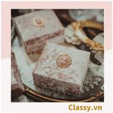  [GIAO HÀNG 7-25 NGÀY] Hộp đựng trang sức nhẫn, dây chuyền bằng nhung PK1745 