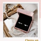  [GIAO HÀNG 7-25 NGÀY] Hộp đựng trang sức nhẫn, dây chuyền bằng nhung PK1745 