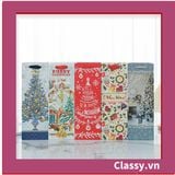  [GIAO HÀNG 7-25 NGÀY] Classy Túi quà tặng, túi giấy quai xách đựng rượu vang các loại , bằng giấy đựng chai đơn hoặc đôi 750 ML Q1797 
