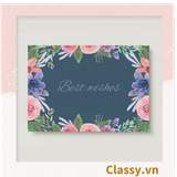  Thiệp Best Wishes kèm phong bì, Kích thước 115 X 82 MM Q1799 - Được in bởi Classy 