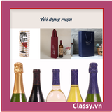  Classy Túi quà tặng, túi giấy quai xách đựng rượu vang các loại , bằng giấy đựng chai đơn hoặc đôi 750 ML Q1797 