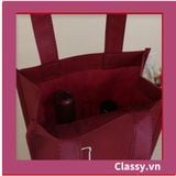  [GIAO HÀNG 7-25 NGÀY]  Túi vải không dệt đựng rượu đựng chai đơn hoặc đôi, nhiều kiểu dáng khác nhau Q1798 