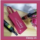  [GIAO HÀNG 7-25 NGÀY]  Túi vải không dệt đựng rượu đựng chai đơn hoặc đôi, nhiều kiểu dáng khác nhau Q1798 