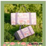  Classy Hộp giấy quai xách quai da, hộp cứng đựng rượu vang các loại , bằng giấy đựng chai đơn 500 ML Q1801 