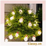  [GIAO HÀNG 7-25 NGÀY] Đèn LED 20 bóng, dài 3 Mét hình ông già Noel trang trí phòng ngủ, tiệc tùng, đi cắm trại với ánh sáng lung linh ấm áp hộp pin USB dây đèn Giáng sinh Q417 