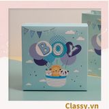  É LẺ túi giấy +Hộp quà lớn quà tặng kích thước 19 * 19 * 8.5cm cho trẻ em (Q488) 