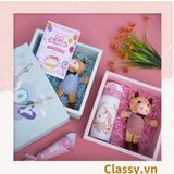  É LẺ túi giấy +Hộp quà lớn quà tặng kích thước 19 * 19 * 8.5cm cho trẻ em (Q488) 