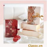  [GIAO HÀNG 7-25 NGÀY] 100 Hộp giấy đựng quà tặng gắn ruy băng Happy Every, đựng son môi, nước hoa, sô cô la Q496 