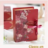  [GIAO HÀNG 7-25 NGÀY] 100 Hộp giấy đựng quà tặng gắn ruy băng Happy Every, đựng son môi, nước hoa, sô cô la Q496 