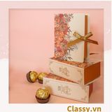  [GIAO HÀNG 7-25 NGÀY] 100 Hộp giấy đựng quà tặng gắn ruy băng Happy Every, đựng son môi, nước hoa, sô cô la Q496 