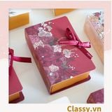  [GIAO HÀNG 7-25 NGÀY] 100 Hộp giấy đựng quà tặng gắn ruy băng Happy Every, đựng son môi, nước hoa, sô cô la Q496 