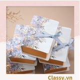  [GIAO HÀNG 7-25 NGÀY] 100 Hộp giấy đựng quà tặng gắn ruy băng Happy Every, đựng son môi, nước hoa, sô cô la Q496 