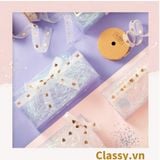  Classy Ruy băng voan 1 mét họa tiết ánh kim Q498 