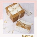  Classy Ruy băng voan 1 mét họa tiết ánh kim Q498 