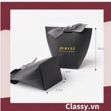  [GIAO HÀNG 7-25 NGÀY]  Túi giấy đựng quà Mini (đã bao gồm nơ) đơn sắc dễ thương 5.7x 6x10cm đựng son, trang sức, nước hoa làm quà tặng Q552 