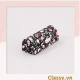 [GIAO HÀNG 7-25 NGÀY]  COMBO 120 Hộp đựng son có gương , nắp gập bọc vải họa tiết hoa nhí vintage, kích thước 8,3X2,3X2,4cm Q579 