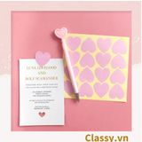  Bộ 16 Sticker hình trái tim dán hộp bánh handmade, quà tặng DYI dễ thương, tem dán quà tặng, túi giấy, thiệp, hộp quà tặng Q680 