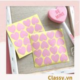  Bộ 16 Sticker hình trái tim dán hộp bánh handmade, quà tặng DYI dễ thương, tem dán quà tặng, túi giấy, thiệp, hộp quà tặng Q680 