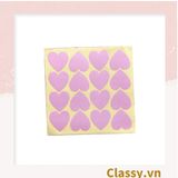  Bộ 16 Sticker hình trái tim dán hộp bánh handmade, quà tặng DYI dễ thương, tem dán quà tặng, túi giấy, thiệp, hộp quà tặng Q680 