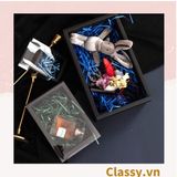  Túi giấy đựng quà Cao 33 * Rộng 18 * Ngang 6 cm họa tiết đá cẩm thạch trơn Q690 