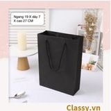  Túi giấy đựng quà Cao 33 * Rộng 18 * Ngang 6 cm họa tiết đá cẩm thạch trơn Q690 