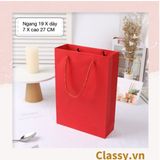  Túi giấy đựng quà Cao 33 * Rộng 18 * Ngang 6 cm họa tiết đá cẩm thạch trơn Q690 