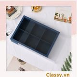  Túi giấy đựng quà Cao 33 * Rộng 18 * Ngang 6 cm họa tiết đá cẩm thạch trơn Q690 